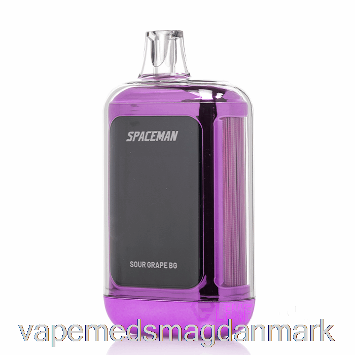 Vape Uden Nikotin Spaceman Curve 18k Engangs Sur Grape Bubble Gum